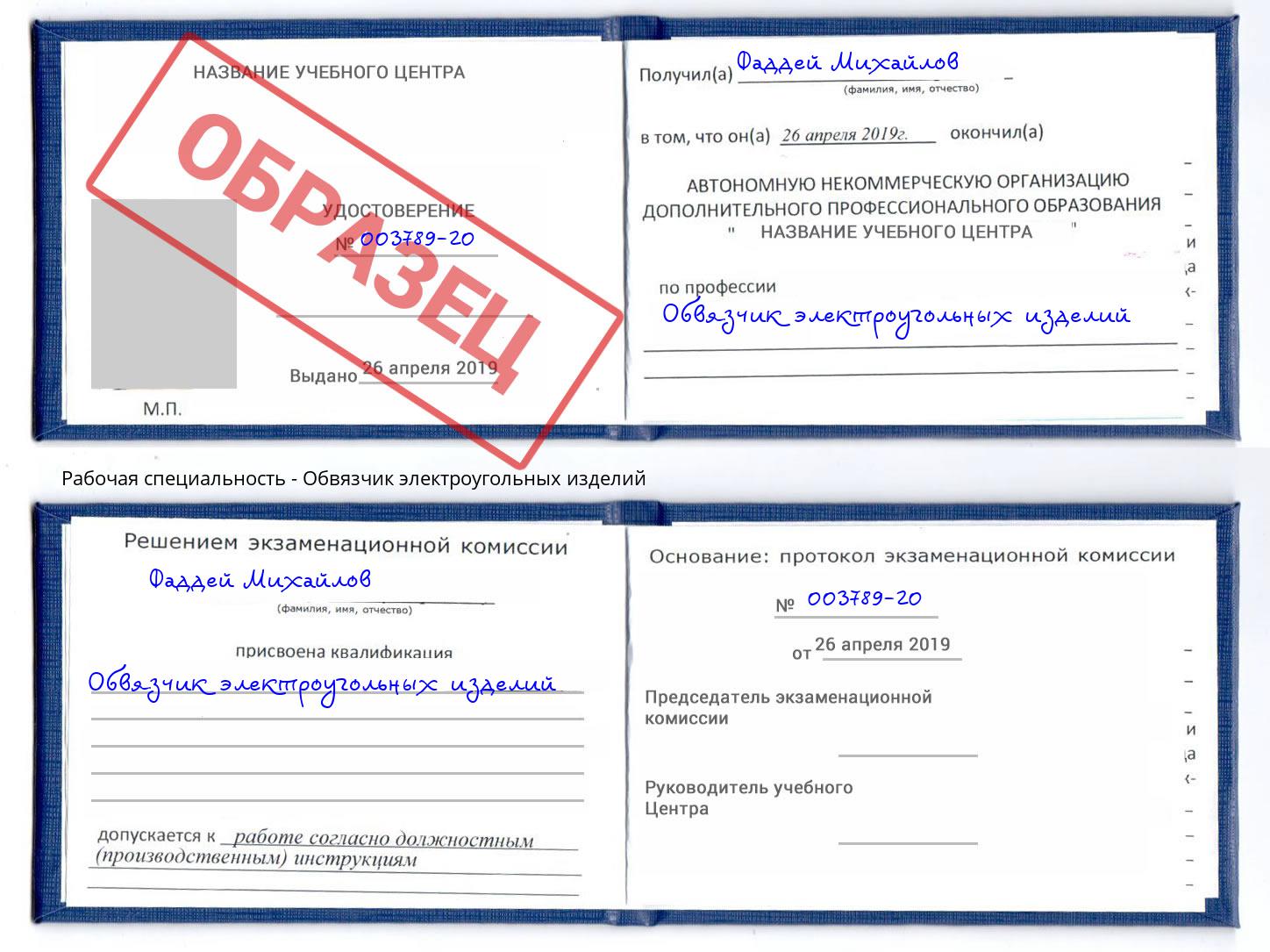 Обвязчик электроугольных изделий Черкесск
